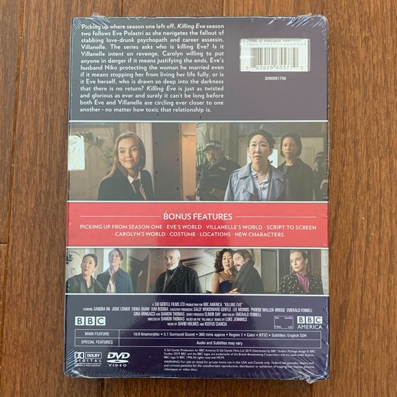 New Killing Eve Season Two DVD BBC Television TV Series Thriller Drama - Picture 2 of 2